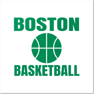 basketball boston Posters and Art